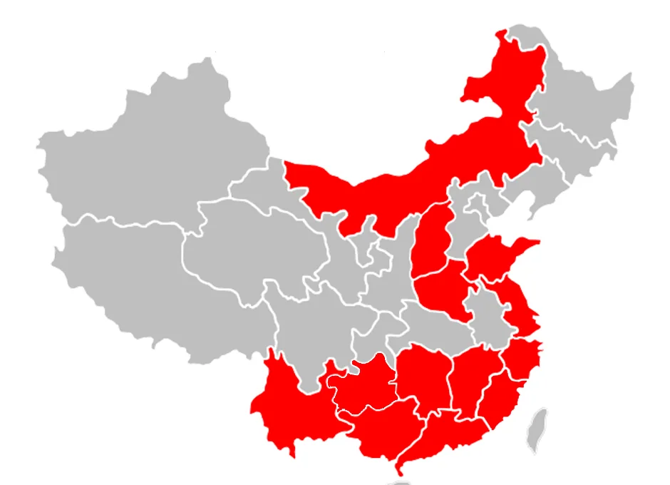 投放区域示意图